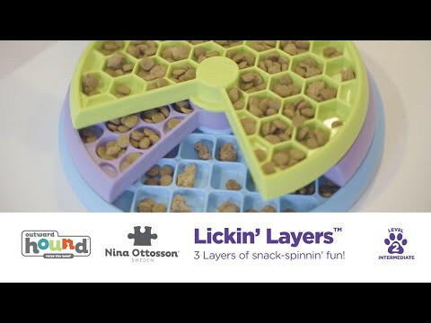 Nina Ottosson Lickin' Layers Level - educational game and slow feeder bowl for dogs, level.