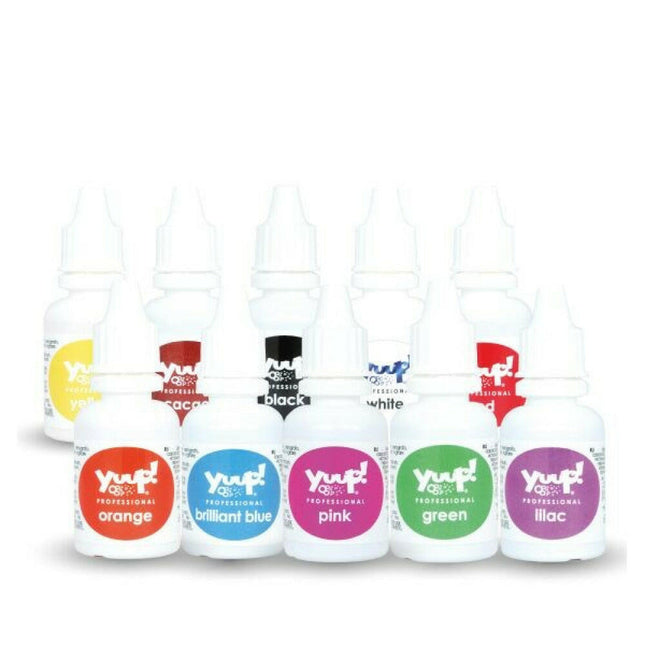 Yuup! Color Grooming Airbrush - airbrush coloring ink, orange color.