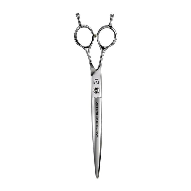 Artero One Curved Left Scissors - professional grooming scissors for left-handed individuals, curved.