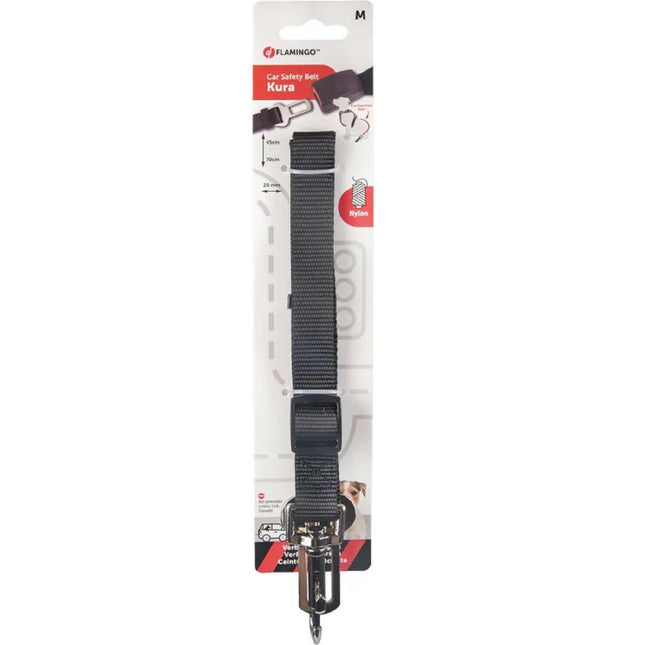Flamingo Car Safety Belt Kura Nylon - Dog Car Leash, Nylon.