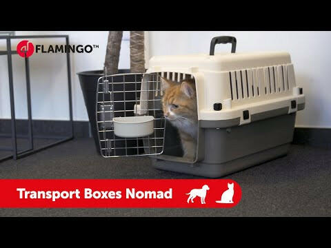 Flamingo Nomad IATA XL Transport Box - Dog Carrier with Wheels.