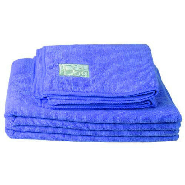 Chadog Microfiber Towels - set of 2 highly absorbent microfiber towels, dark blue.