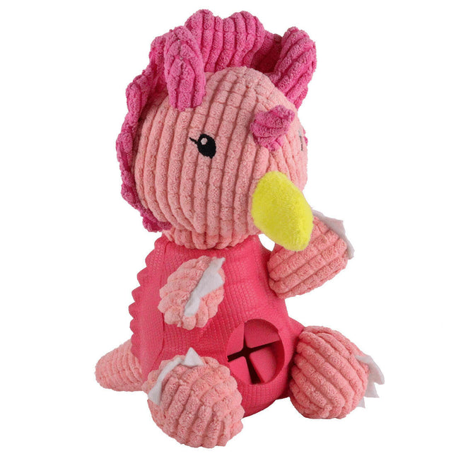 Dashi Trici Dino Toy - dog toy, dinosaur with a treat opening.