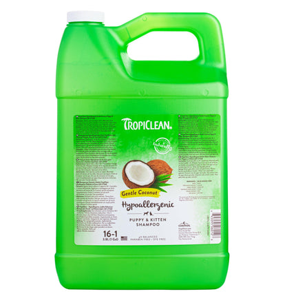 Tropiclean Gentle Coconut Pet Shampoo - gentle coconut shampoo for puppies, kittens, and allergy sufferers.