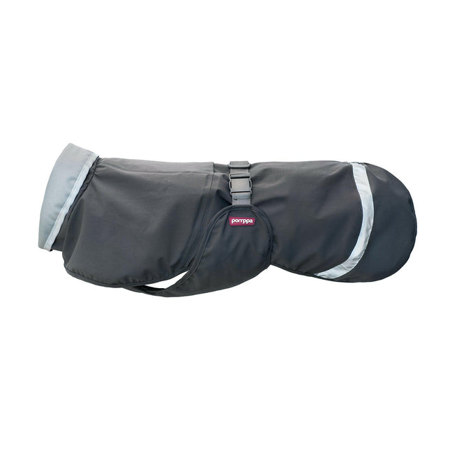 Kuori Pomppa Graphite - breathable rain jacket for dogs.