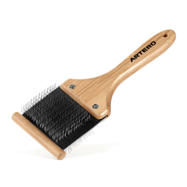 Artero Nature Double Flexible Slicker - 2-in-1 Flexible Poodle Brush.