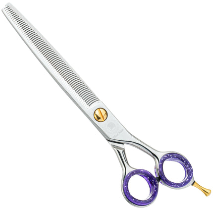 P&W Spartan Men's Thinning - high-quality, professional single-sided thinning shears for men with 65 teeth.