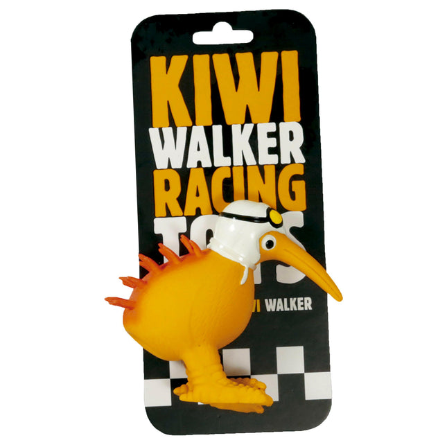 Kiwi Walker Character Helmet - squeaky toy for dogs, kiwi in a helmet.