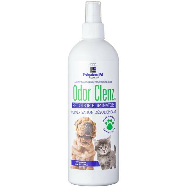 PPP Odor Clenz Pet Odor Eliminator Spray - unpleasant odor neutralizer for fur, cages, and home.
