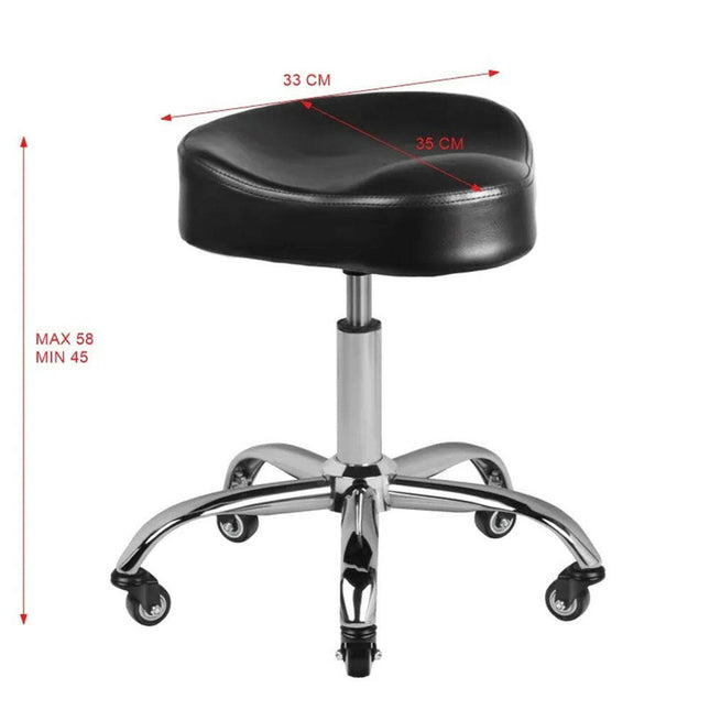 Gabbiano A450 - grooming stool with contoured seat.