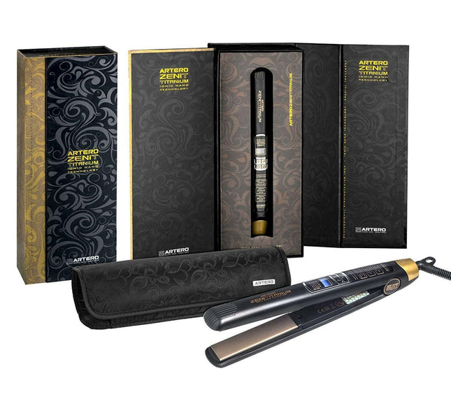 Artero Zenit Titanium - professional straightener with titanium plates and LCD display.