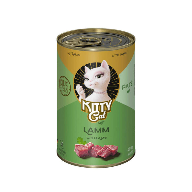 Kitty Cat Lamb Pâté - grain-free wet food, pâté for cats, with lamb.