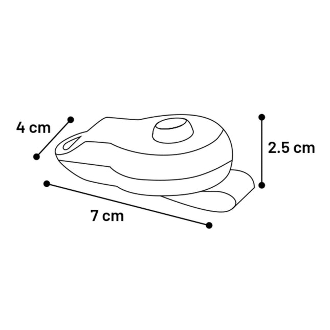 Flamingo Puppy Love Training Clicker Taupe - dog clicker with finger strap.