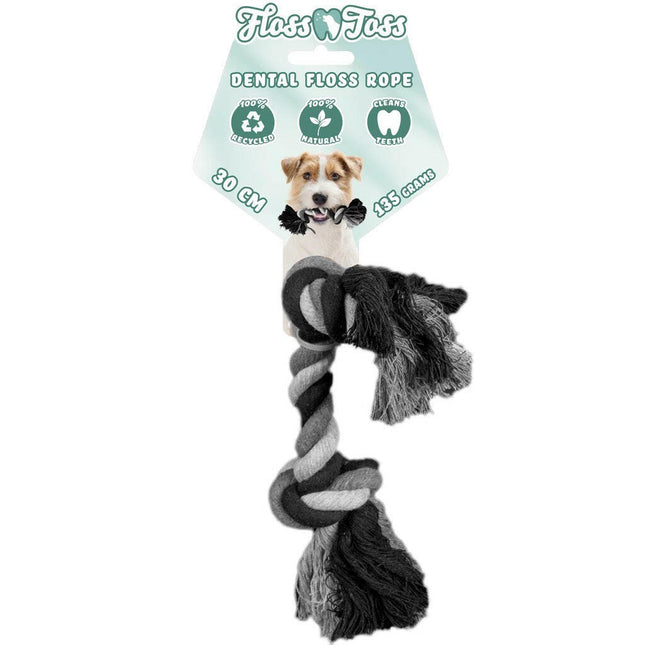 Holland Dental Floss Toss Rope Small - dental floss tug toy for small dogs.