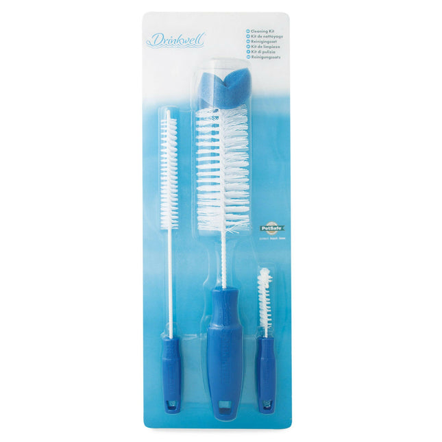 PetSafe Drinkwell Pet Fountain Cleaning Kit - cleaning brushes for cat and dog fountain, components.
