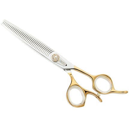 Chris Christensen Artisan Professional Double Thinning - professional, handcrafted double-sided thinning shears made from Japanese stainless steel, 36 teeth.