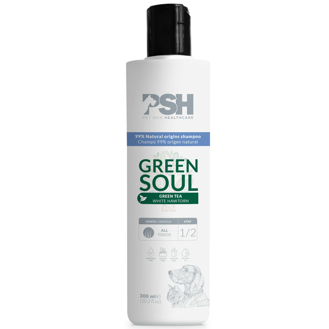 PSH Daily Beauty Soul Shampoo - shampoo for oily fur of dogs and cats, with tea.