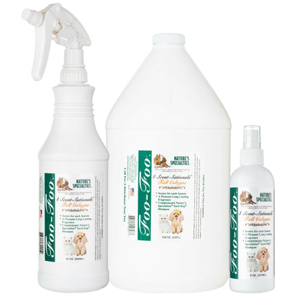 Nature's Specialties Foo Foo Fall Cologne - fragrance water for dogs and cats, with a lemongrass scent.