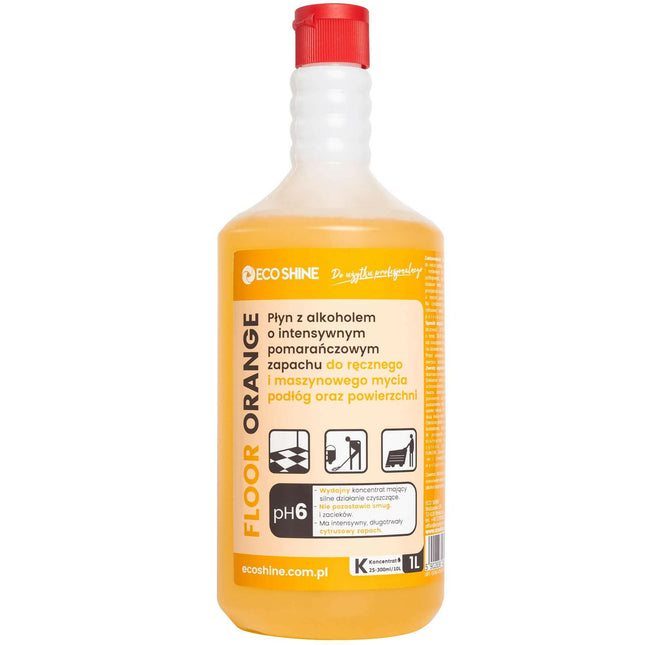 Eco Shine Floor - scented, low-foaming floor cleaning liquid with alcohol.