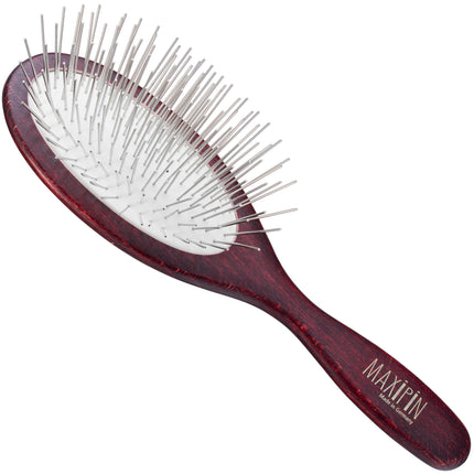 Maxi Pin - large, oval brush for long-haired dogs, with long metal pins.