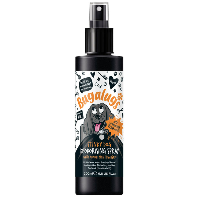 Bugalugs Stinky Dog Deodorising Spray - refreshing formula for the coat that eliminates unpleasant odors.