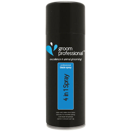 Groom Professional 4in1 Clipper Spray - multipurpose spray for cleaning and maintaining clipper blades.