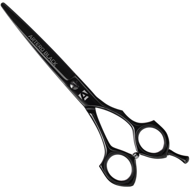 Artero Black Scissors - professional straight scissors made of Japanese steel with a titanium coating.