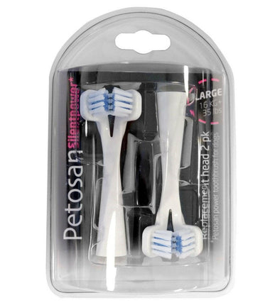 Petosan Sonic Silent Power L 2pcs - replacement heads for electric toothbrush.