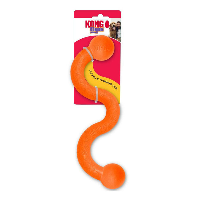 KONG Ogee Stick L - Curved Fetch Toy for Dogs, Floating.