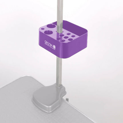 Groom - X Handy Tool Holder - convenient grooming organizer, black tool holder, attaches to the arm.