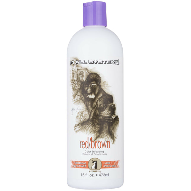 1 All Systems Color Enhancing Botanical Conditioner Red/Brown - conditioner enhancing dark golden fur.