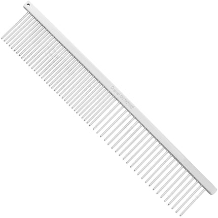 Greyhound - metal comb with a mixed spacing of 50/50, length.