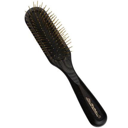Chris Christensen Fusion Brass Oblong Pin Brush - professional wooden brush with brass pins.