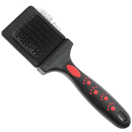 Chadog Biflex Card - flexible, double-sided poodle brush for dogs and cats.