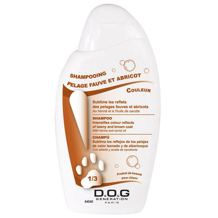 Dog Generation Tawny & Brown Coat Shampoo - shampoo for brown and red dog fur, concentrate 1:3.