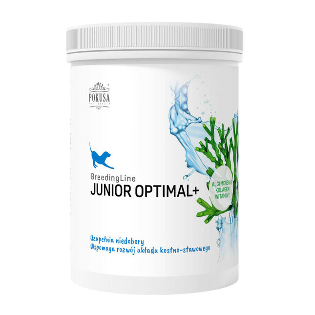 Pokusa BreedingLine Junior Optimal Plus - a specialized supplement to address deficiencies in the body and support the proper development of puppies..