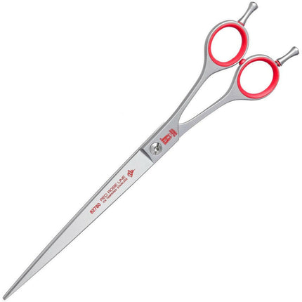 White Red Rose Line - straight scissors with a double-sided hook.
