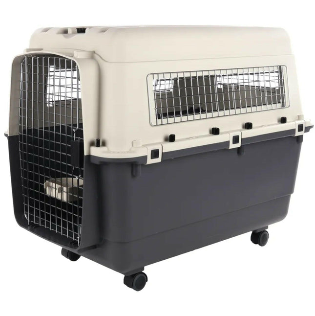 Flamingo Nomad IATA XL Transport Box - Dog Carrier with Wheels.