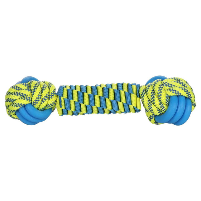 Flamingo Knotted - Chew Toy / Bone for Dogs, Blue - Yellow.