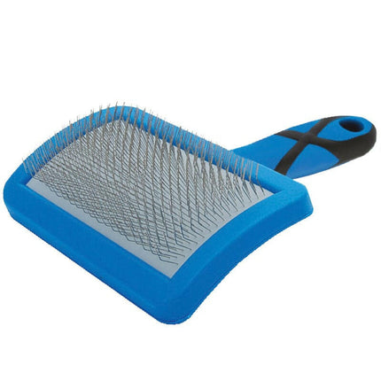 Groom Professional Soft Curved Slicker Brush - Large Poodle Brush.