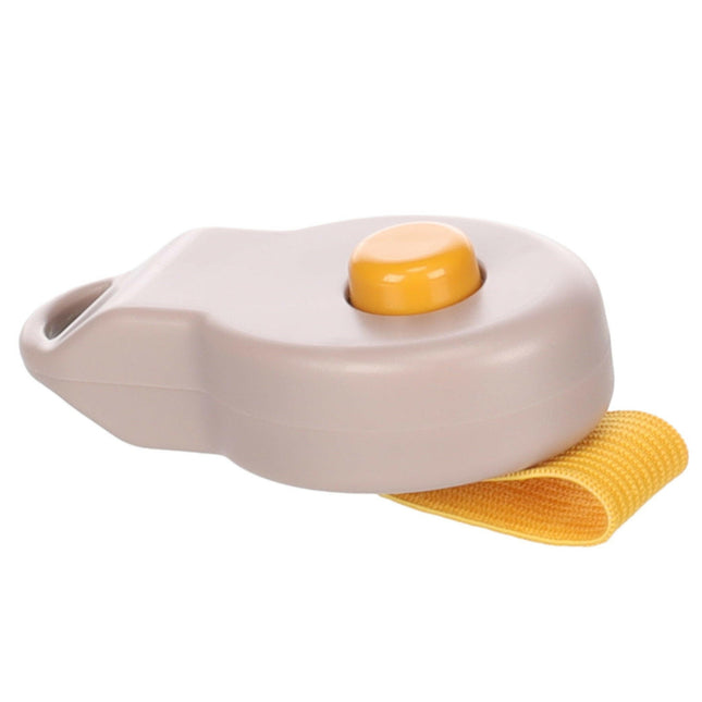 Flamingo Puppy Love Training Clicker Taupe - dog clicker with finger strap.