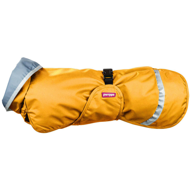 Sade Pomppa Curry - waterproof jacket for dogs, honey-colored.
