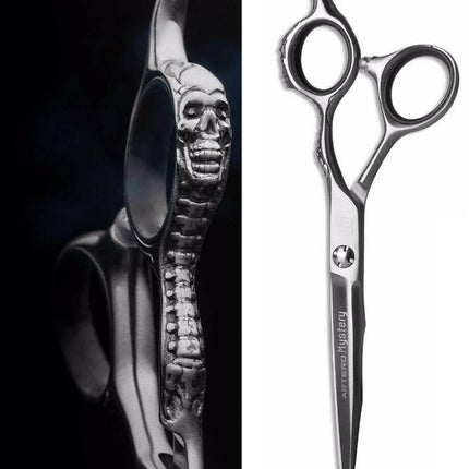 Artero Mystery Straight Scissor - razor-sharp, professional scissors made of Japanese steel, with a decorative handle.