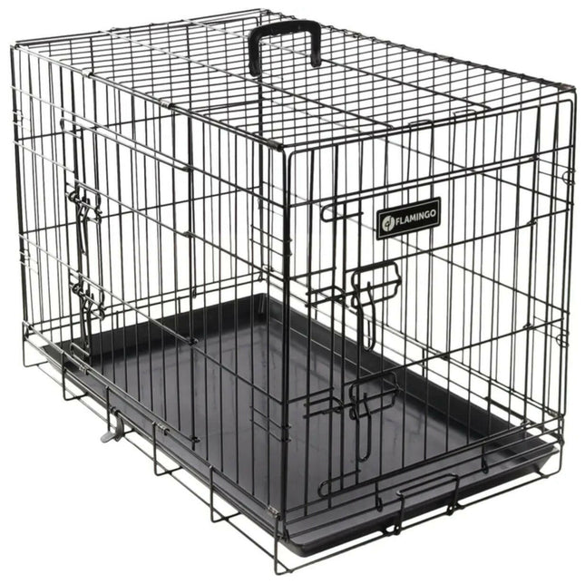 Flamingo Ebo - metal dog cage, M:.