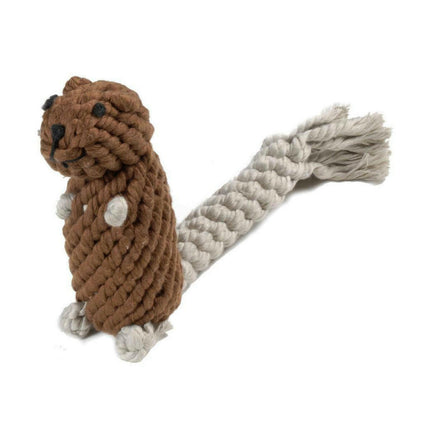 Record Cotton Squirrel - rope chew toy for dogs.
