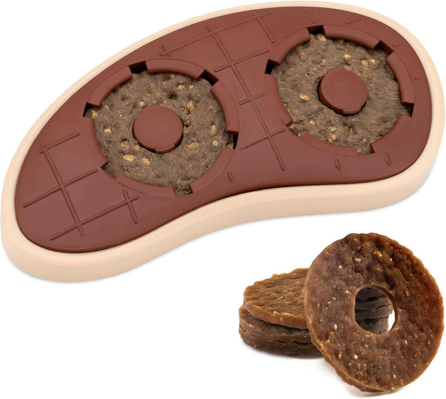 PetSafe Busy Buddy Slab o' Sirloin - chew toy with treat for dogs, beef steak.
