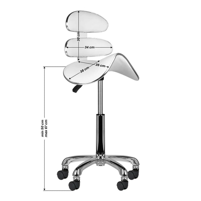 Activ AM - 880 - elegant, contoured grooming chair with height adjustment.