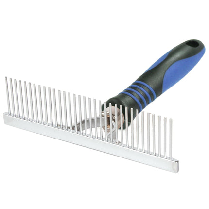 Show Tech Rake Comb Medium - Rake for Dogs and Cats, Metal Pins.