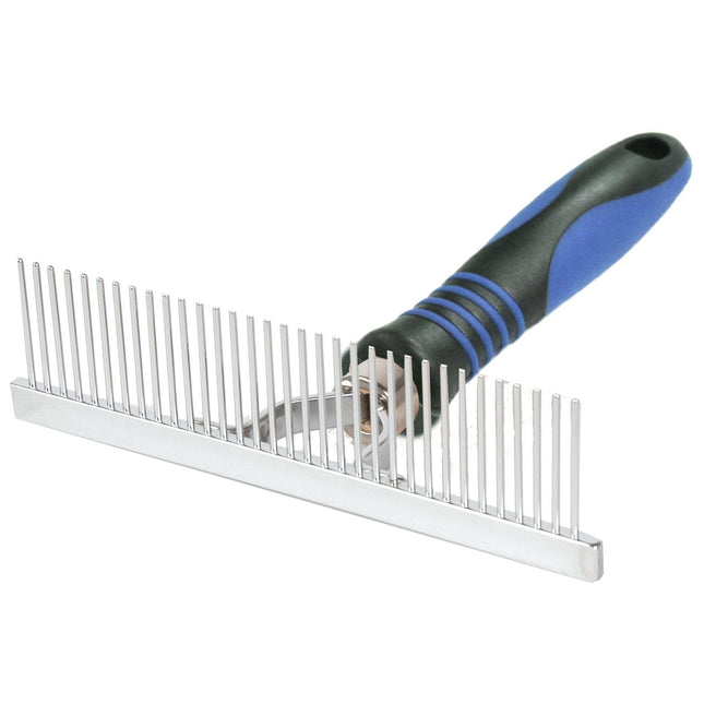 Show Tech Rake Comb Medium - Rake for Dogs and Cats, Metal Pins.