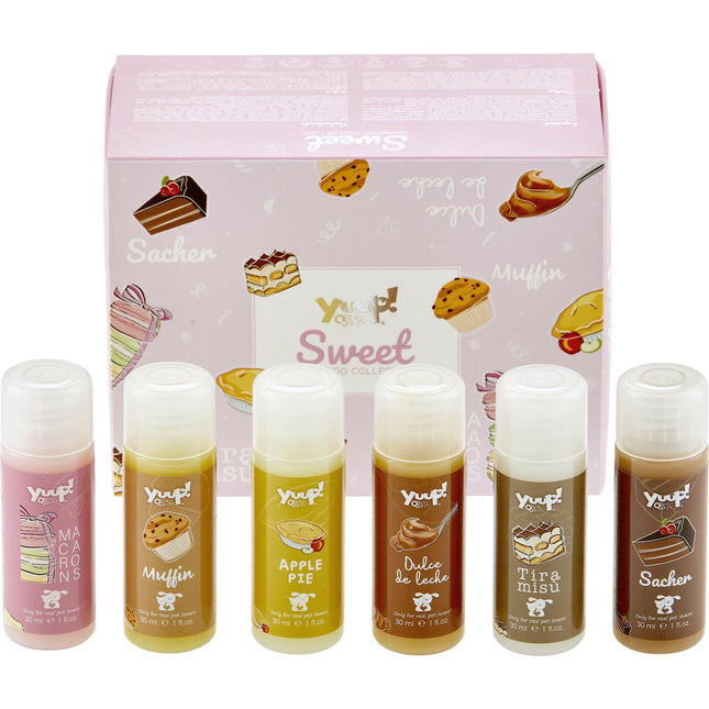 Yuup! Sweet Collection - set of 6 shampoos for dogs and cats, with a sweet scent.